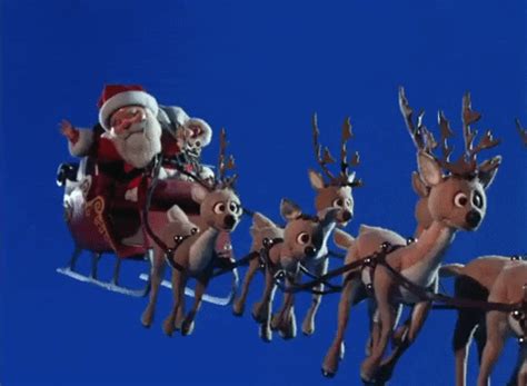 santa sleigh gif